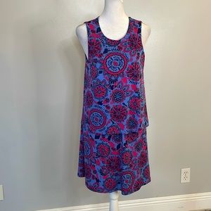 [Hatley] Pink/Blue Mandala Pattern Dress - Size XS
